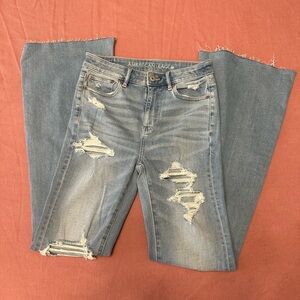 New American Eagle flare jeans